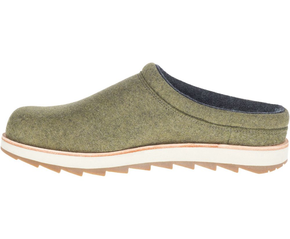 Merrell Slip Ons Męskie Oliwkowe - Juno Clog Wool - 091834-FNE